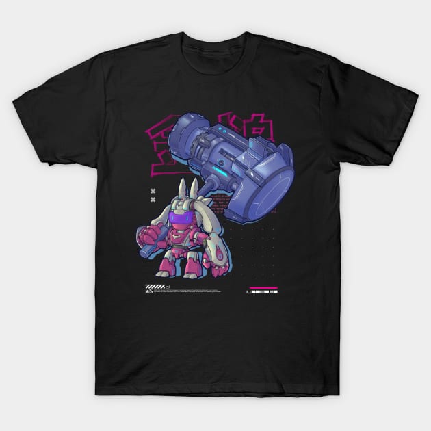 Mecha hammer bot T-Shirt by Dnz